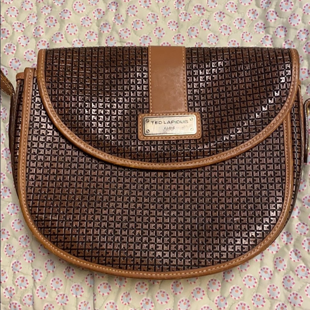 Tan handbag - Ted Lapidus